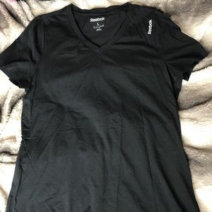 Black V neck Reebok work out shirt!